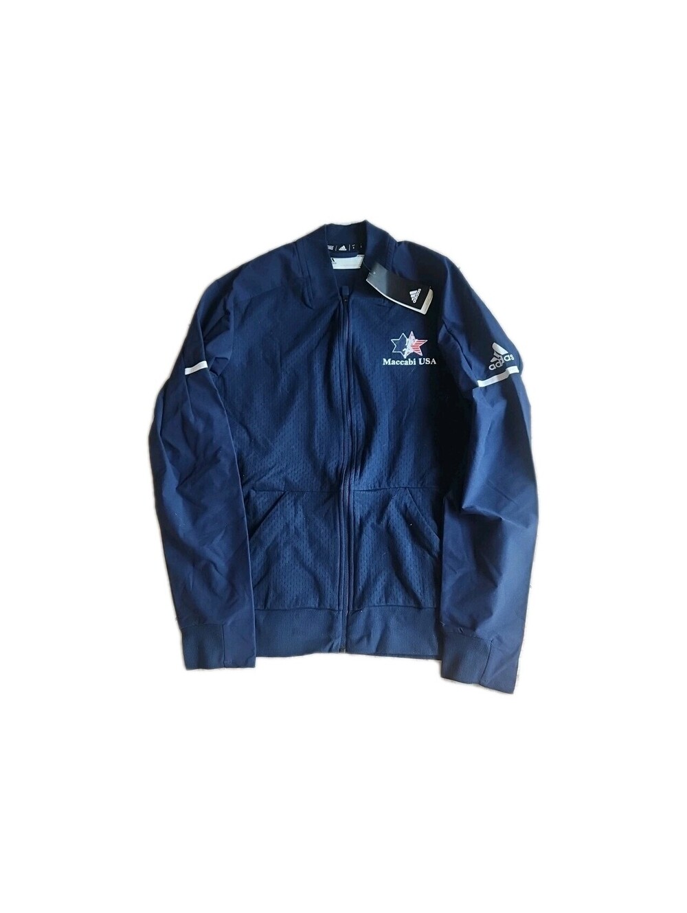 MACCABI USA Olympic Women Blue Zip Customize MT Wi Jacket Adidas Small